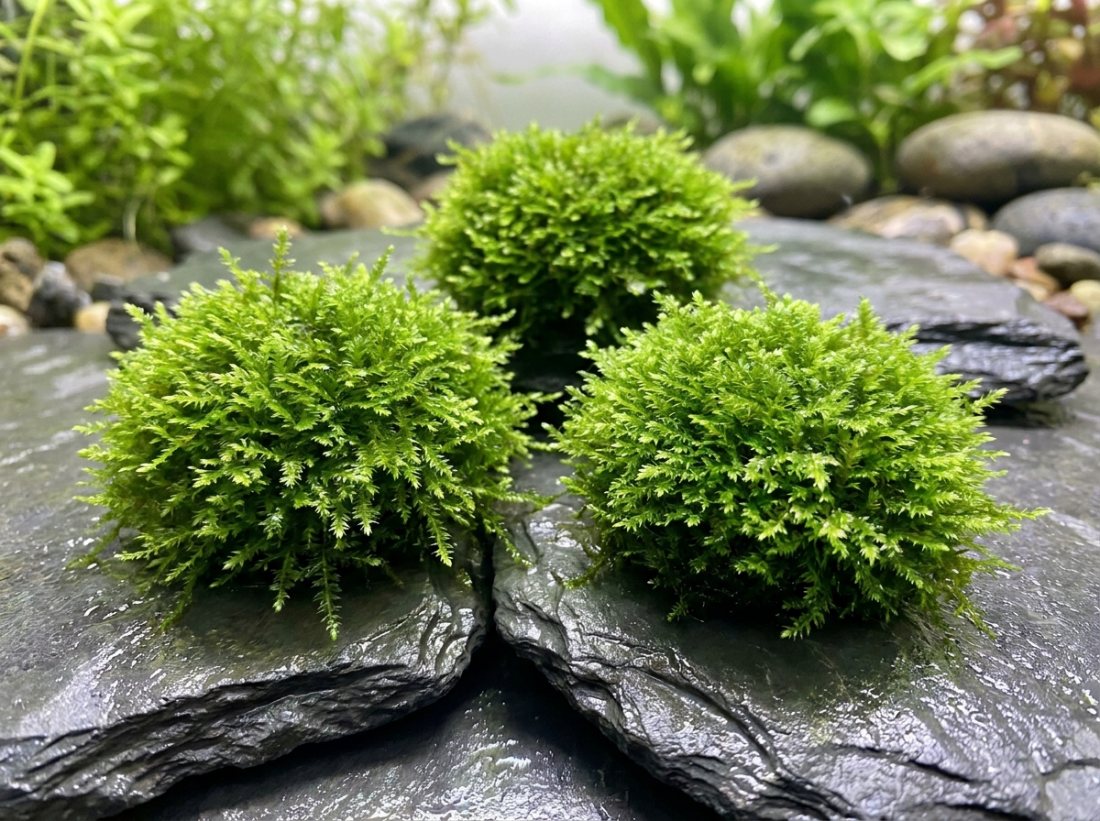 Christmas moss golf ball portions ×3