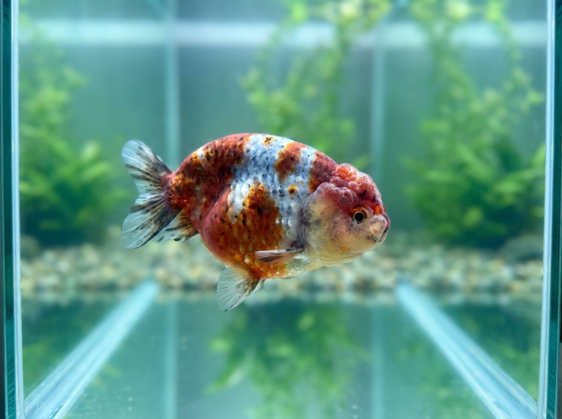 Ranchu, calico sidewinder, 10cm import