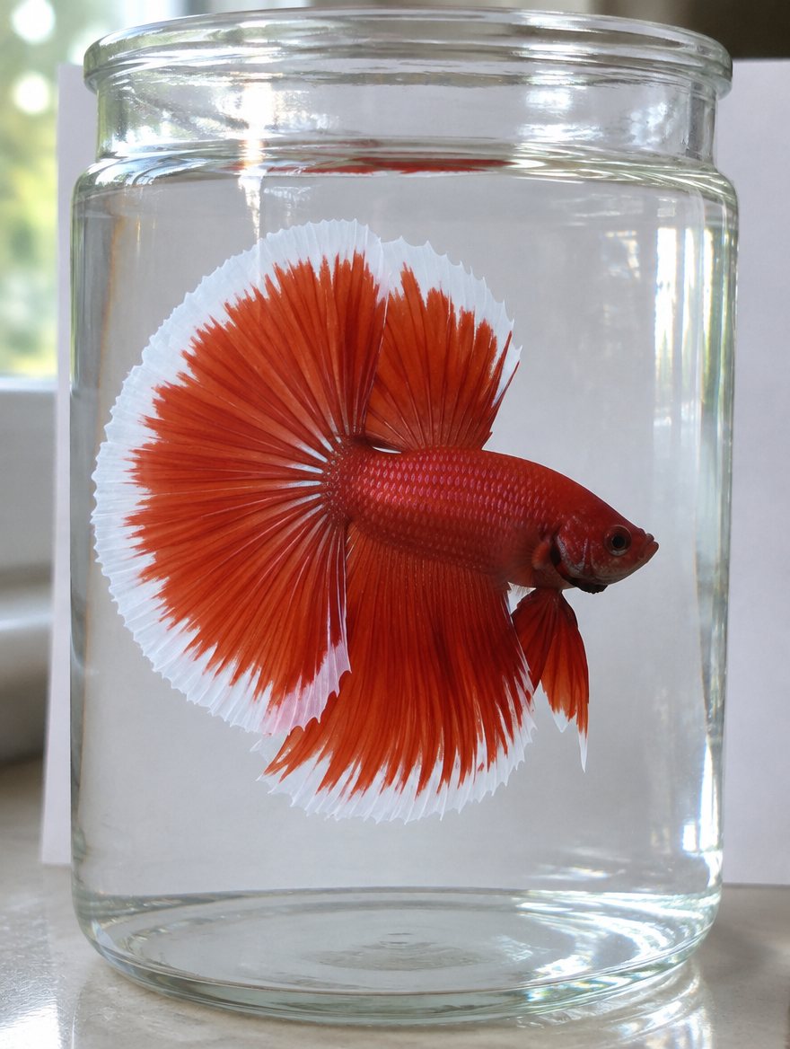 Halfmoon Betta male, vermilion butterfly, F3